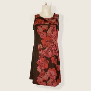 YOANA BARASCHI mini dress red floral XS